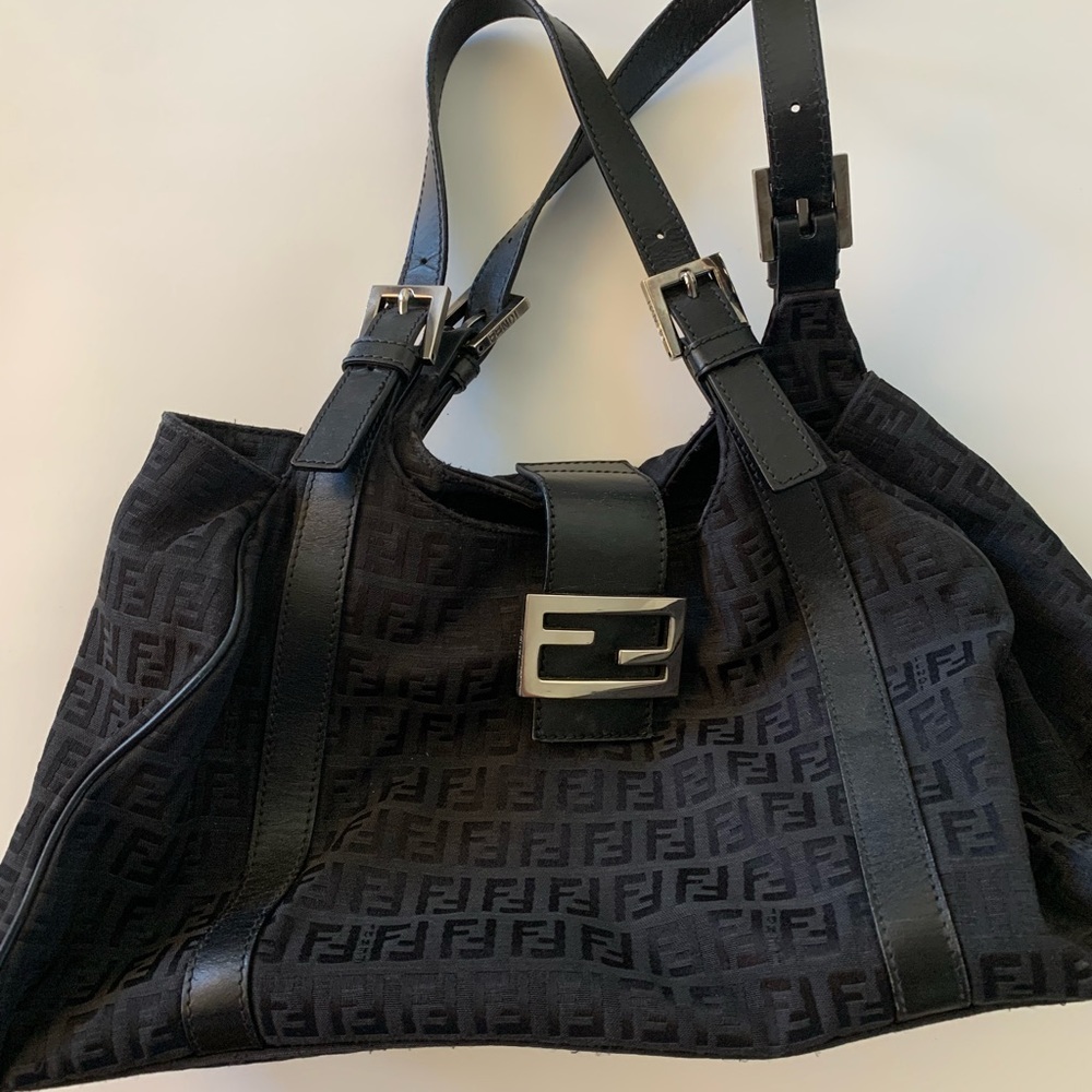 Black Fendi handbag